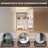 20'' W 32'' H LED Recessed or Surface Frameless Medicine Cabinet with Mirror and Defogger, Magnifying Mirror, Adjustable Shelves, USB & Outlet-1965508500