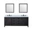 Ensemble de meuble-lavabo double avec robinet l 80 po x P 22 po Marsyas-113387726-113388018