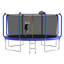 Trampoline 14FT avec panier de basketball, trampoline d'extérieur renforcé de type ASTM avec filet d'enclos
