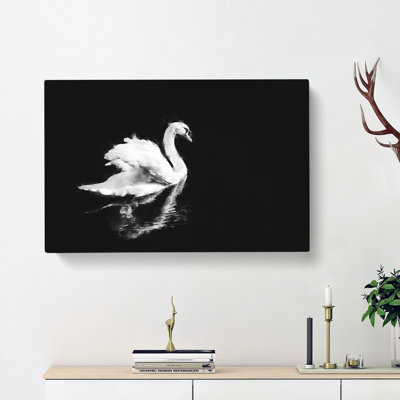 Swan - Wrapped Canvas