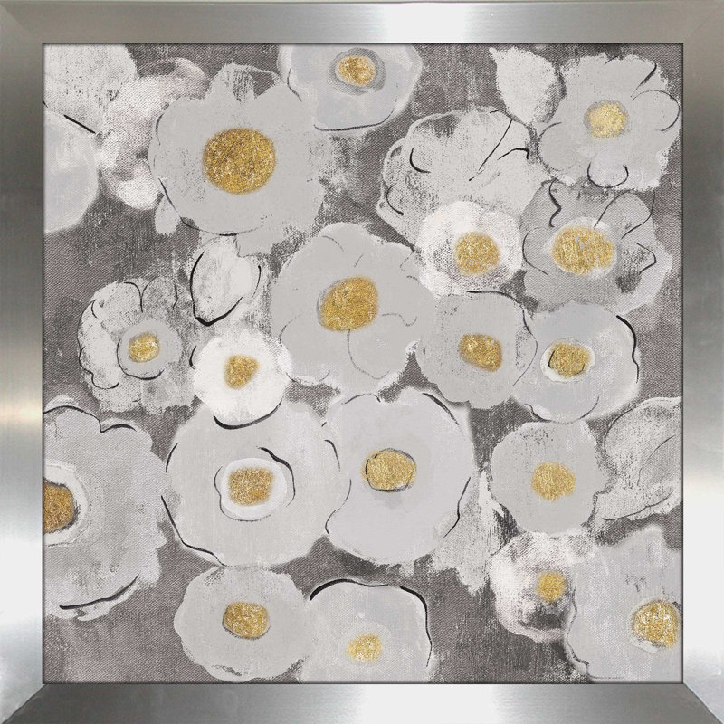 « bohémien bouquet ii chaude », reproduction de peinture à l’acrylique, H 33,5 po x l 33,5 po x P 0,75 po