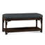 Summer Retreat Wicker Shelf Storage Bench-71425181-71425234