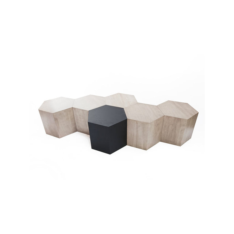 Coffee Table, Oak, 16" H x 20" L x 17.3" W