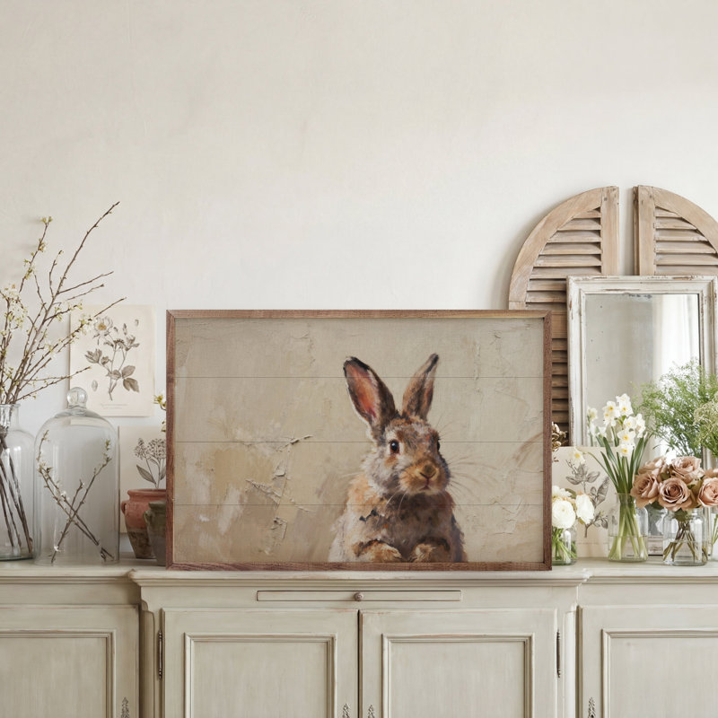 Bunny Looking, H 10 po x l 16 po