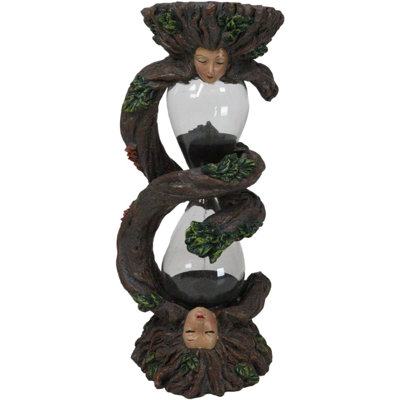 Forest Spirit Tree Lady Greenwoman Ent Gaia Spiraling Branch Sandtimer Figurine