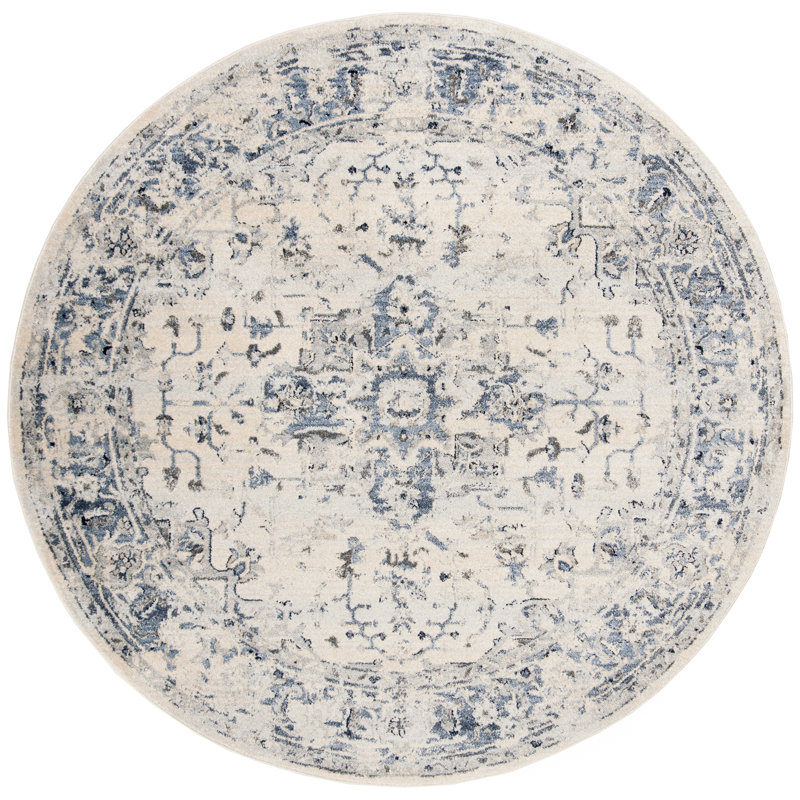 Jase Performance Oriental Rug, Round 8'