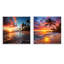 2 pièces sur toile - Beach Sunset Beach-231927823-231927809