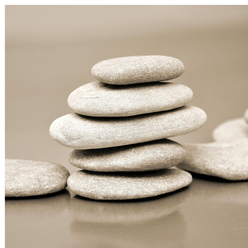 Zen Pebbles I 1 Piece Wrapped Canvas Wall Art, 66.04 cm H x 66.04 cm W x 1.91 cm D, Wrapped Canvas