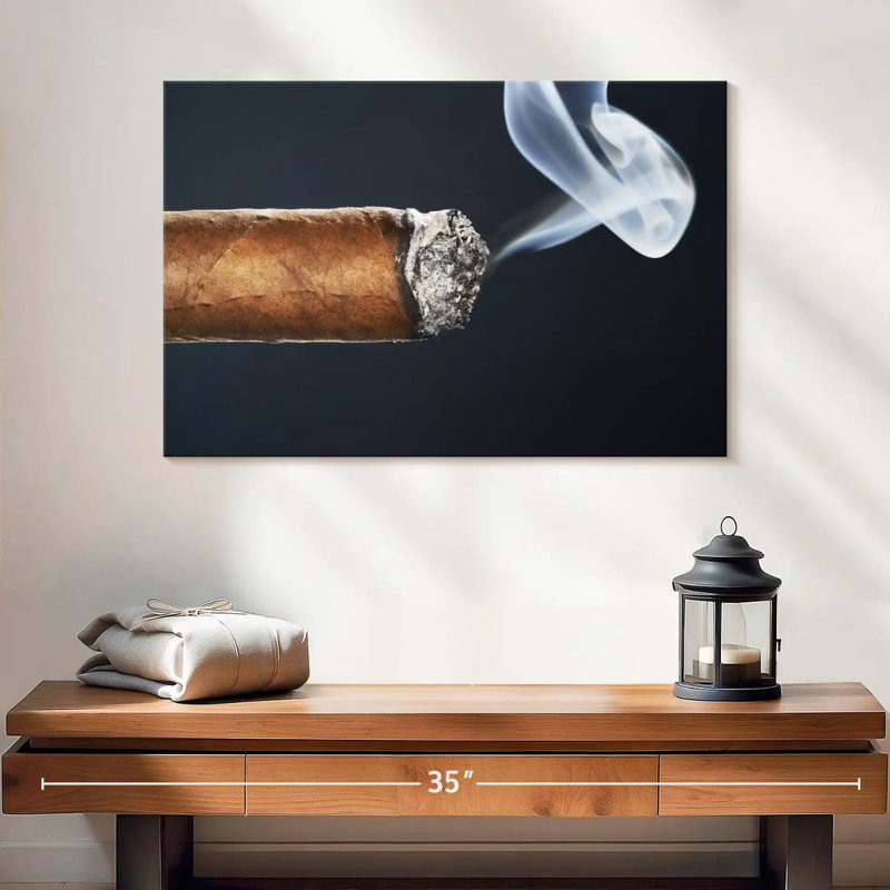 Senne Burning Cigar, 16" H x 24" W
