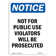 SignMission Not for Public Use Sign | Wayfair