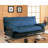 Twin 73'' Faux Leather Tufted Convertible Sofa