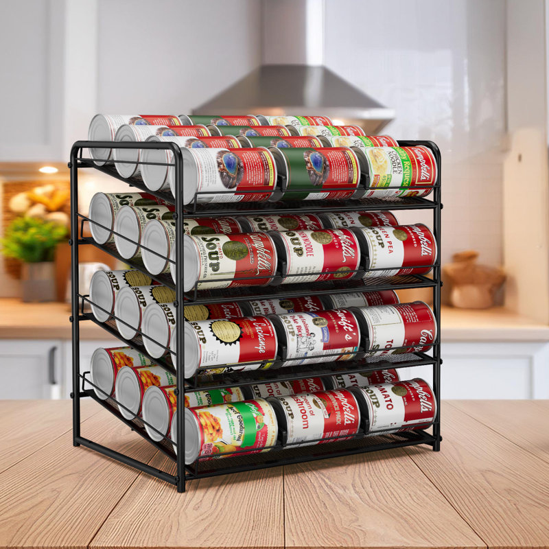 4-Tier Can Organizer, Black