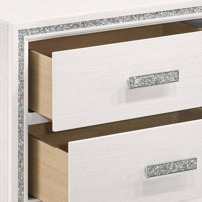 2-Drawer Nightstand, White