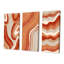 Ensemble de 3 pièces rétro géométriques abstraites en couleurs rétro IV - Mid-Century Modern Art-898237175