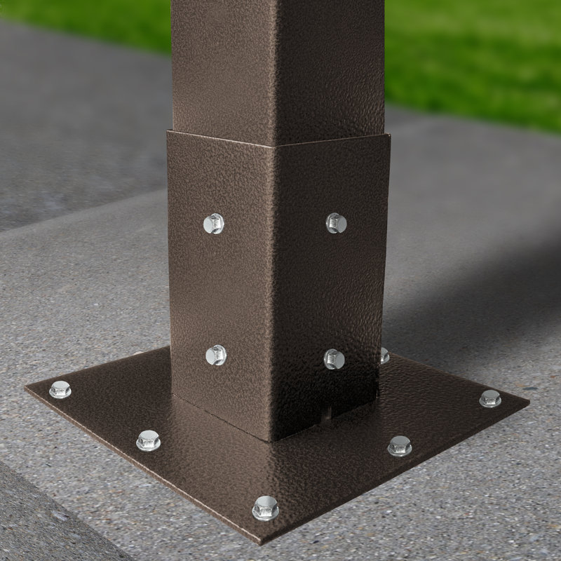 27'' H Square Pedestal, Bronze