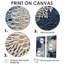 Collage sous l'eau et coraux bleus et blancs - Grandes impressions sur toile 2 pièces-2082418797-2082418789-2082418788