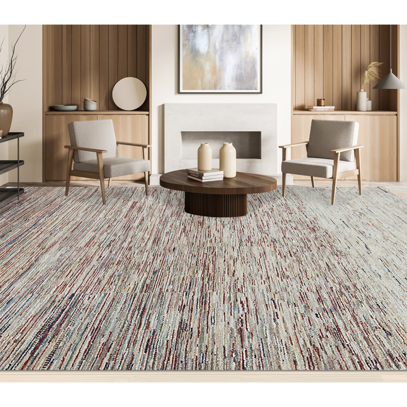 Hand-Knotted High-Quality Beige Area Rug