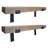 2 Piece Oak Bracket Shelf-94461896