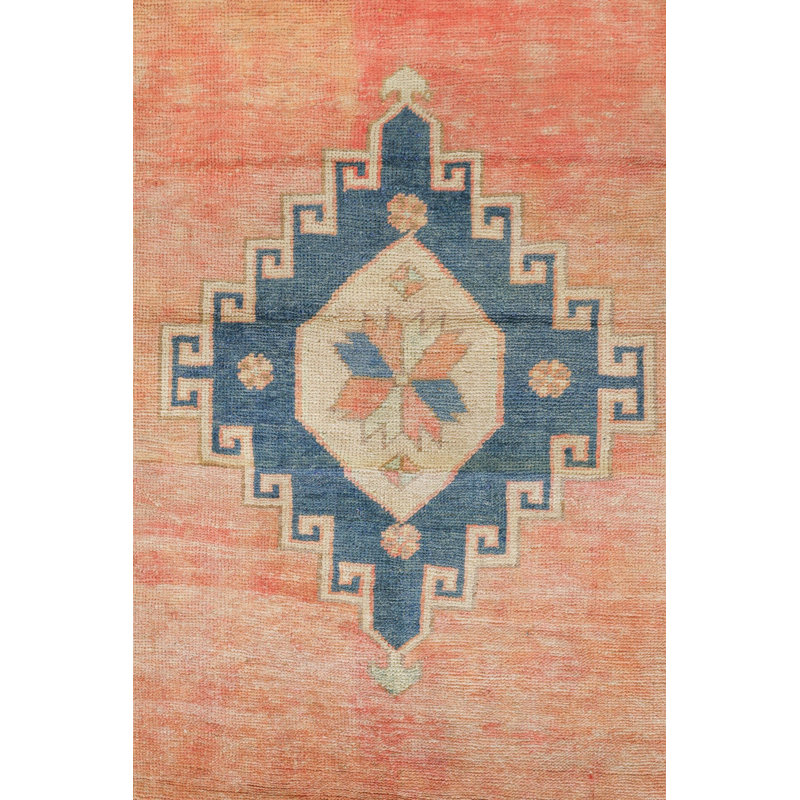 Tapis de couloir rétro vintage style village turc orange 2 pi 9 po x 10 pi 1 po Vintage