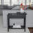 22.75-inch American Style Simple Square Storage Flip Table (black)
