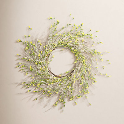 28" Handcrafted Birch, Wildflower No Holiday Wreath