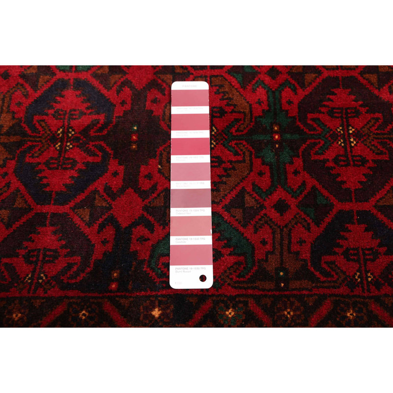Tapis rouge Teimani 3 pi 7 po x 5 pi 9 po