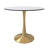 Dustin Round Dining Table with Sintered Stone Top and Gold Pedestal Steel Base - Seats 4 Person for Kitchen and Dining Room-87637720-92589368