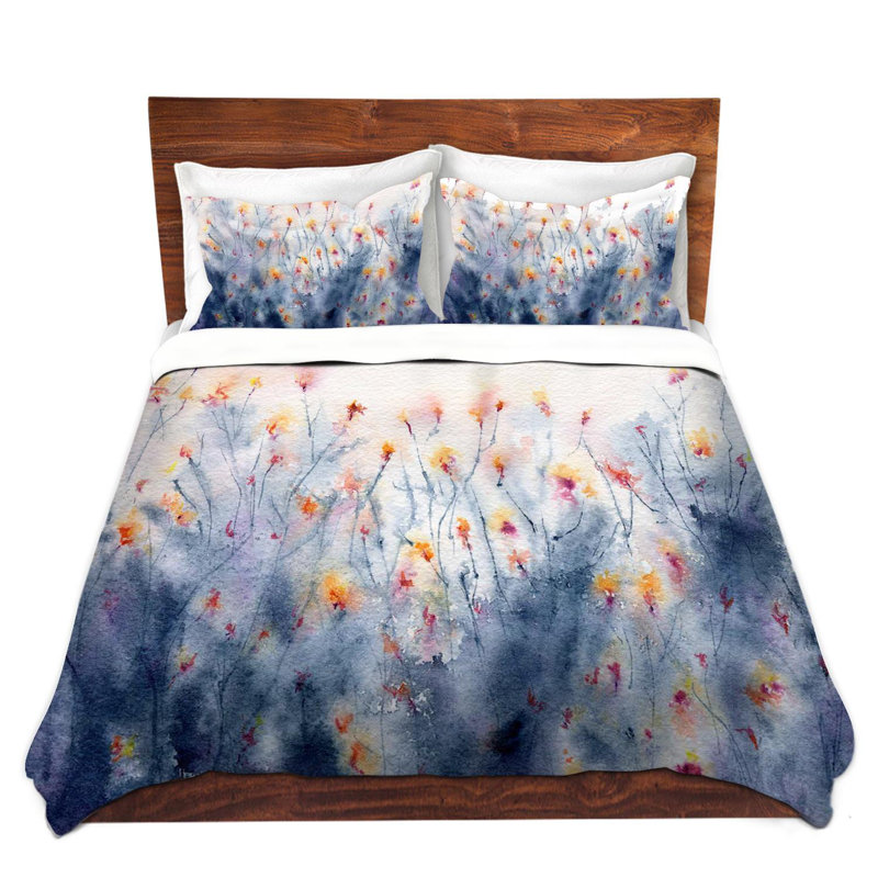 Ensemble de housse de couette floral splendor, 1 housse de couette grand + 2 taies standards