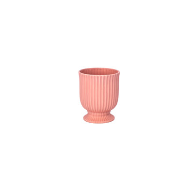 Pot à urne en céramique rose brillant
