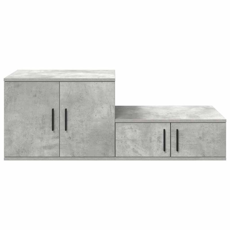 Storage Cabinet 103 X 41 X 40 Cm Engineered Wood, Concrete Grey