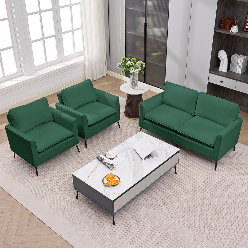 Causeuse en cuir TS Cat, Green
