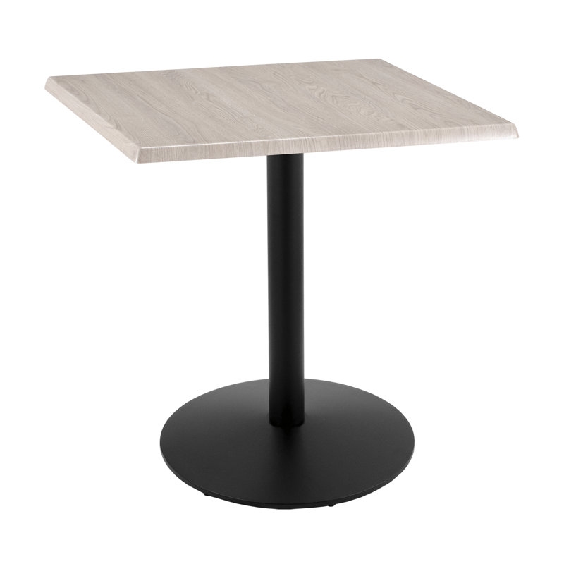 36" Tall, Indoor/Outdoor Table, 30" L x 30" W, White Ash