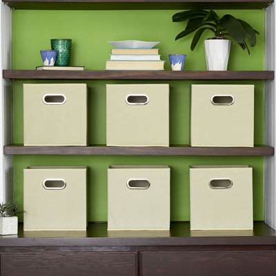 Wayfair Basics® Open Fabric Storage Bin Set