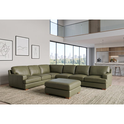 Aness Right Hand Facing Modular Sofa & Chaise with Ottoman