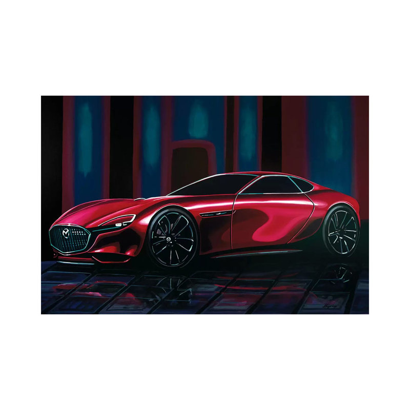 Mazda Rx Vision by Paul Meijering - Wrapped Canvas Gallery-Wrapped Canvas Giclée, 66.04 cm H x 45.72 cm W