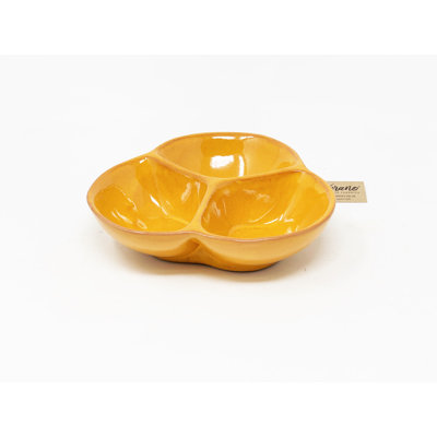 Verano Spanish Ceramics Ceramic Divided Serving Dish