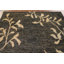 Tapis noir imprimé nature 7 x 7
