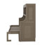 Lit escamotable simple avec bureau, cadre de lit mural en bois avec tablettes de rangement, cadre de lit armoire de ferme peu encombrant-2129735272