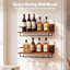 Wine Bottle & Glass Rack Brown