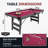 Hathaway 6 Ft Portable Pool Table, Adult Folding Billiard Tables for Game Room with Easy Foldable Storage, Includes Billiard Balls, Cues, Chalk & Brush