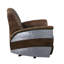 Fauteuil inclinable en cuir brun Bailee