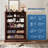Farmhouse 5 Drawer Tall Dresser with Metal Handles, Rustic Wooden Chest for Bedroom Living Room Hallway-117044325