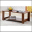 Table basse moderne et pratique à double couche pour une utilisation polyvalente dans une pièce-473258111