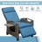 Outdoor Recliner Chair, Patio Recliner With Hand-Woven Wicker, Flip Table Push Back, Adjustable Angle, Thickness Cushions, Reclining Lounge Chair For Indoor And Outdoor-1088335026