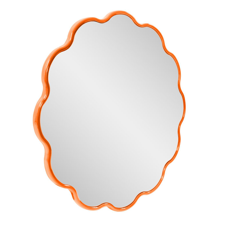 Anderson Round Mirror, Orange