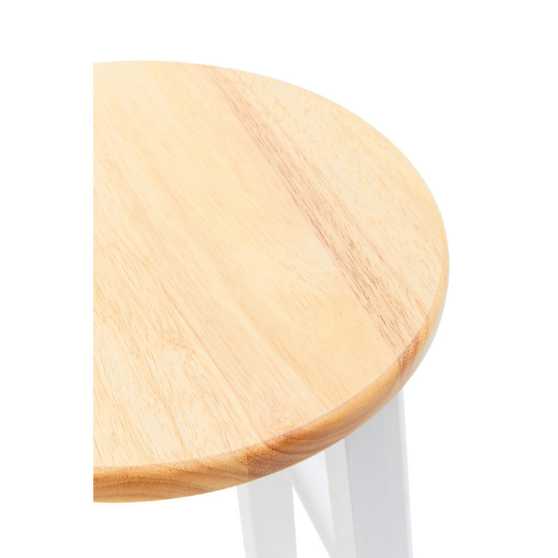 Veasey Solid Wood Counter Stool, White
