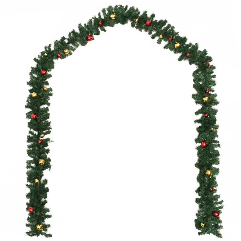 Guirlande de Noël avec guirlandes de Noël, 65.6'