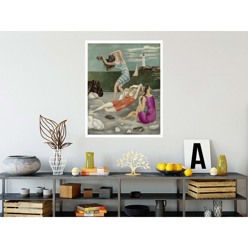 «Les baigneuses» par Pablo Picasso - Estampe numérique, H 40 po x l 32 po