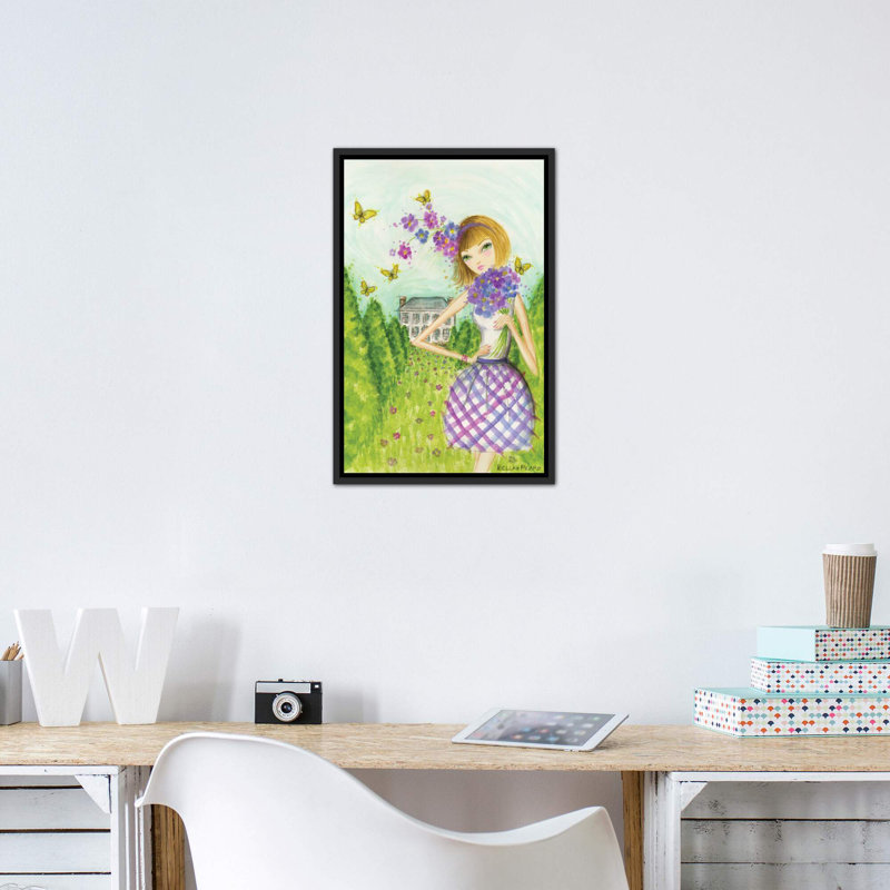 Printemps à Summerside # 2, art, Toile avec cadre noir, H 26 po x l 18 po x P 1,5 po