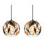 Alholm 3 - Light Matte Black Geometric Pendant